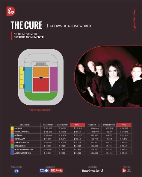 the cure chile entradas